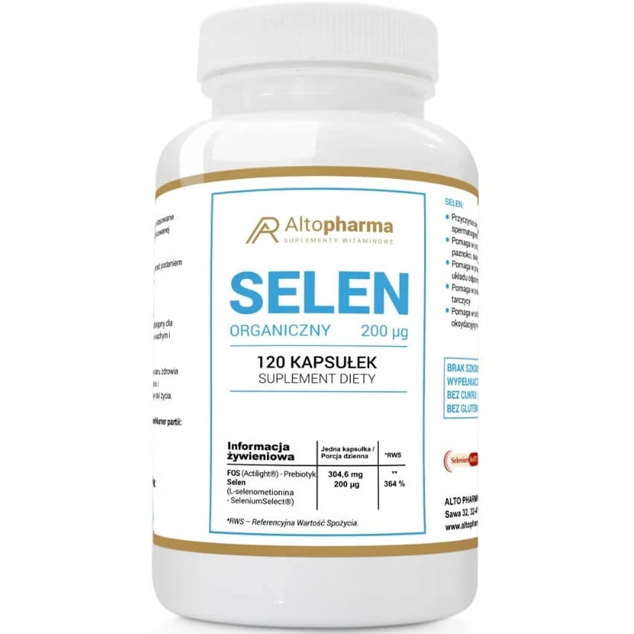 Altopharma Bio Selen 200 mcg 120 Kapseln.