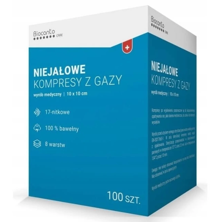 Biocanto Care non-sterile 17-thread gauze compresses 8 ...