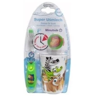 Dr. Scott Grüner Becher + Zahnbürste + Stopfen-Set