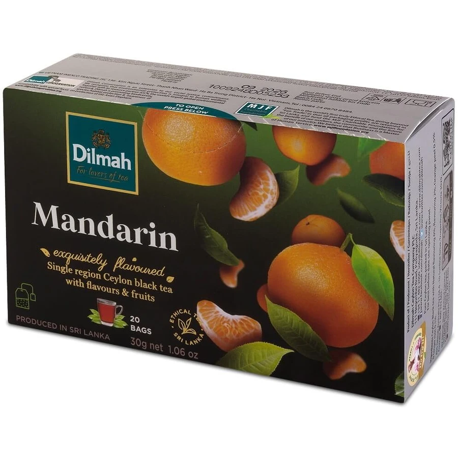 Dilmah Ceylon zwarte thee met mandarijnsmaak 20 ...