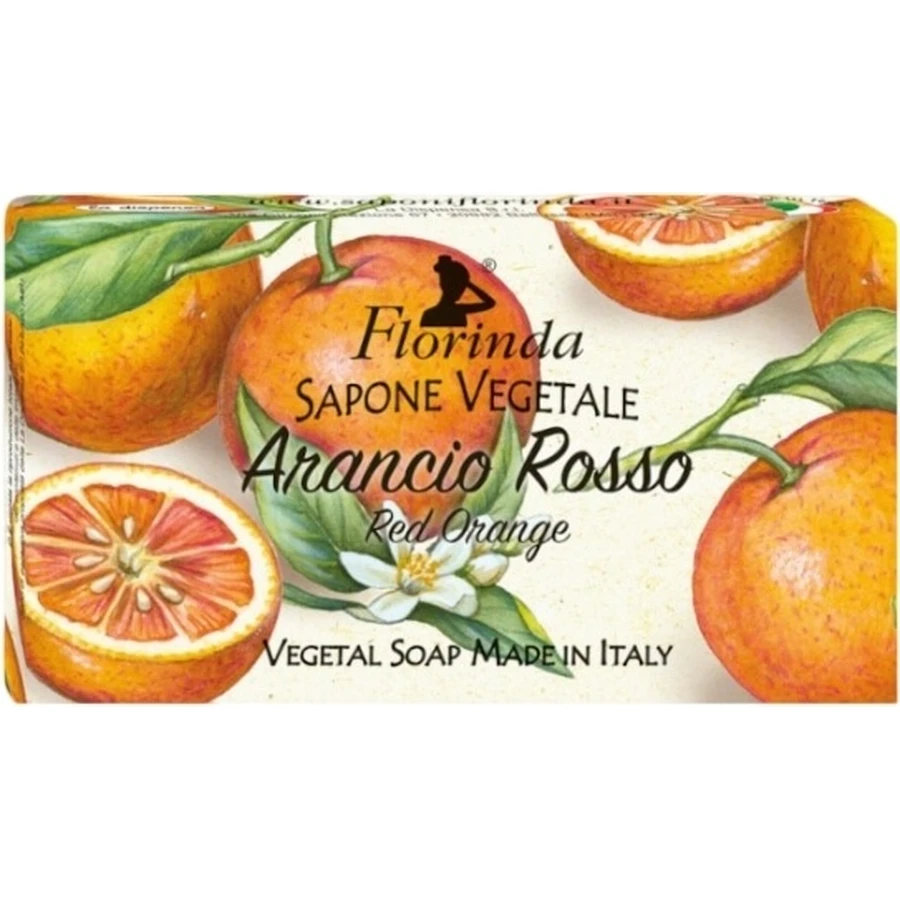 FLORINDA Savon naturel rouge orange 200 g