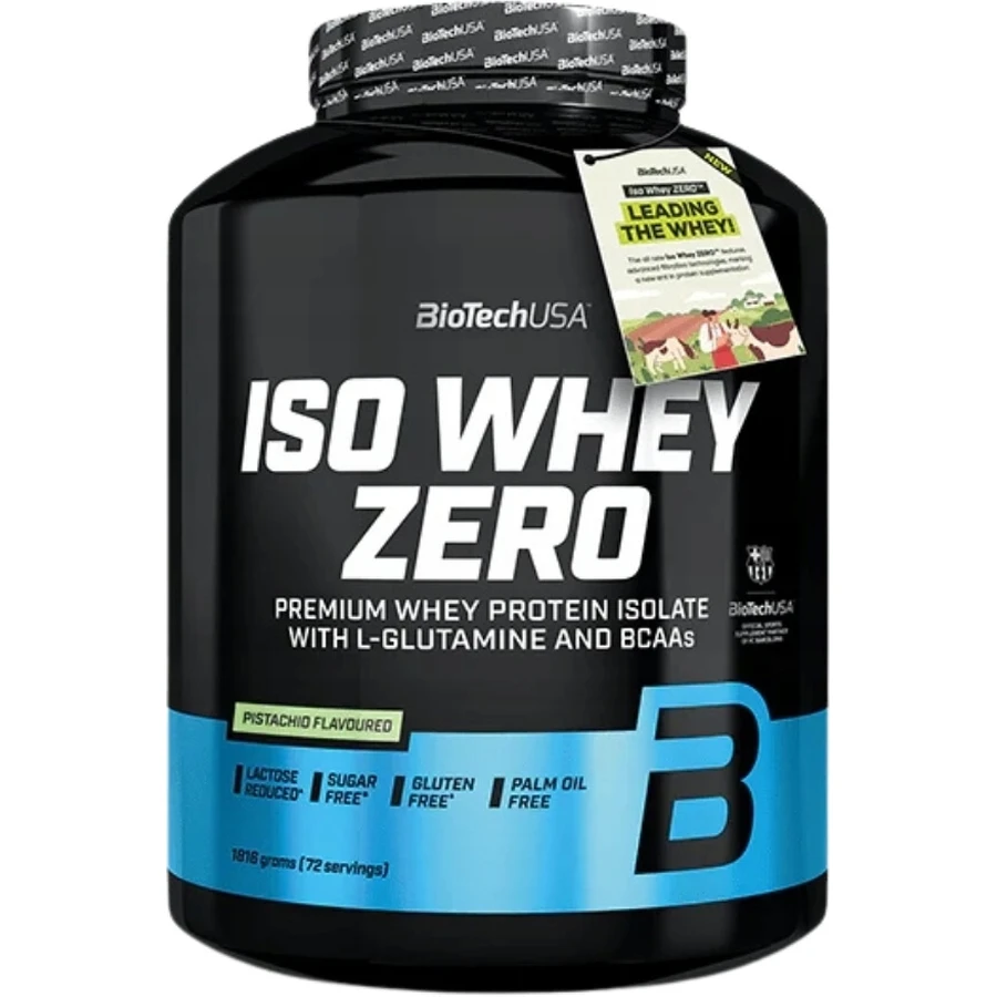 BioTech USA Iso Whey Zero Protein Pistazien-Geschmack 1816 g