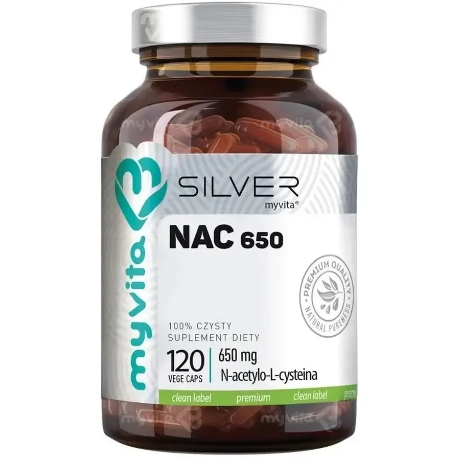 MyVita Silver NAC 650 120 kapsułek: ceny i cechy
