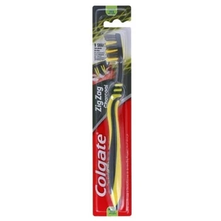 Colgate Zig Zag Zahnbürste Medium Schwarz 1 Stück.