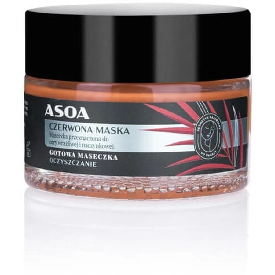 Asoa Maschera viso all'argilla rossa 50ml