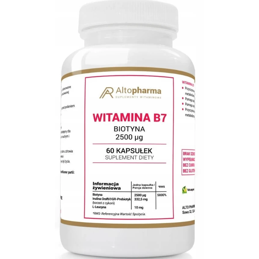 Altopharma Vitamin B7 Biotin 2500 mcg 60 Kapseln