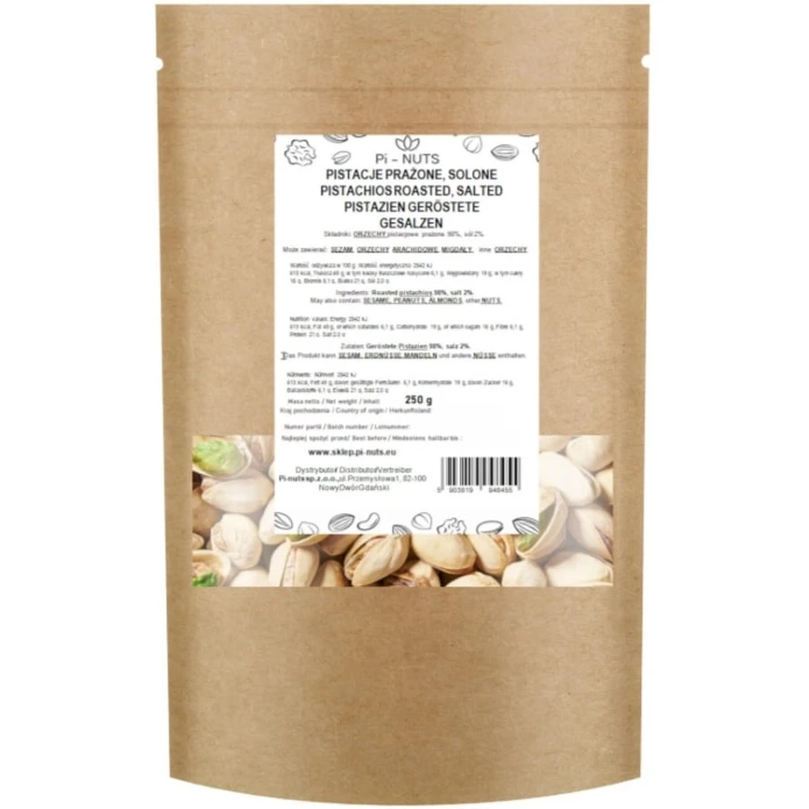 Pi-NUTS Pistacchi tostati, salati 250 g
