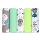 EGA flannel diaper print, 70 x 80 cm, set No. 4, 5 ...
