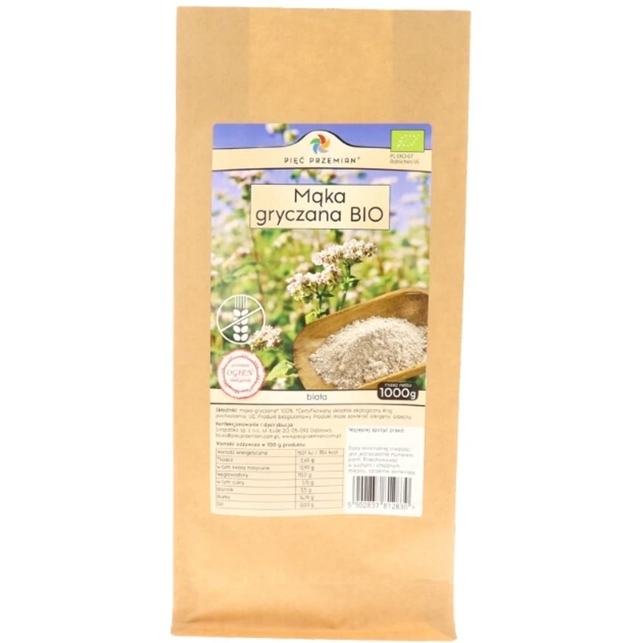 Five Transformations Weißes Buchweizenmehl BIO glutenfrei 1000 g