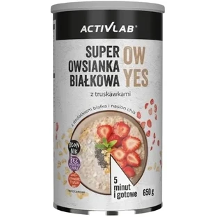 Activlab Super Eiwit Havermout OW JA aardbei 650 g