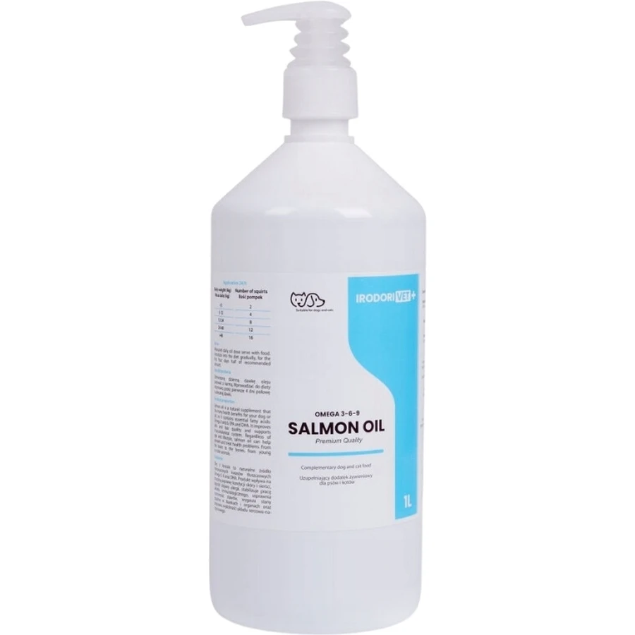 Irodori Vet Olej z łososia 1000 ml: ceny i cechy