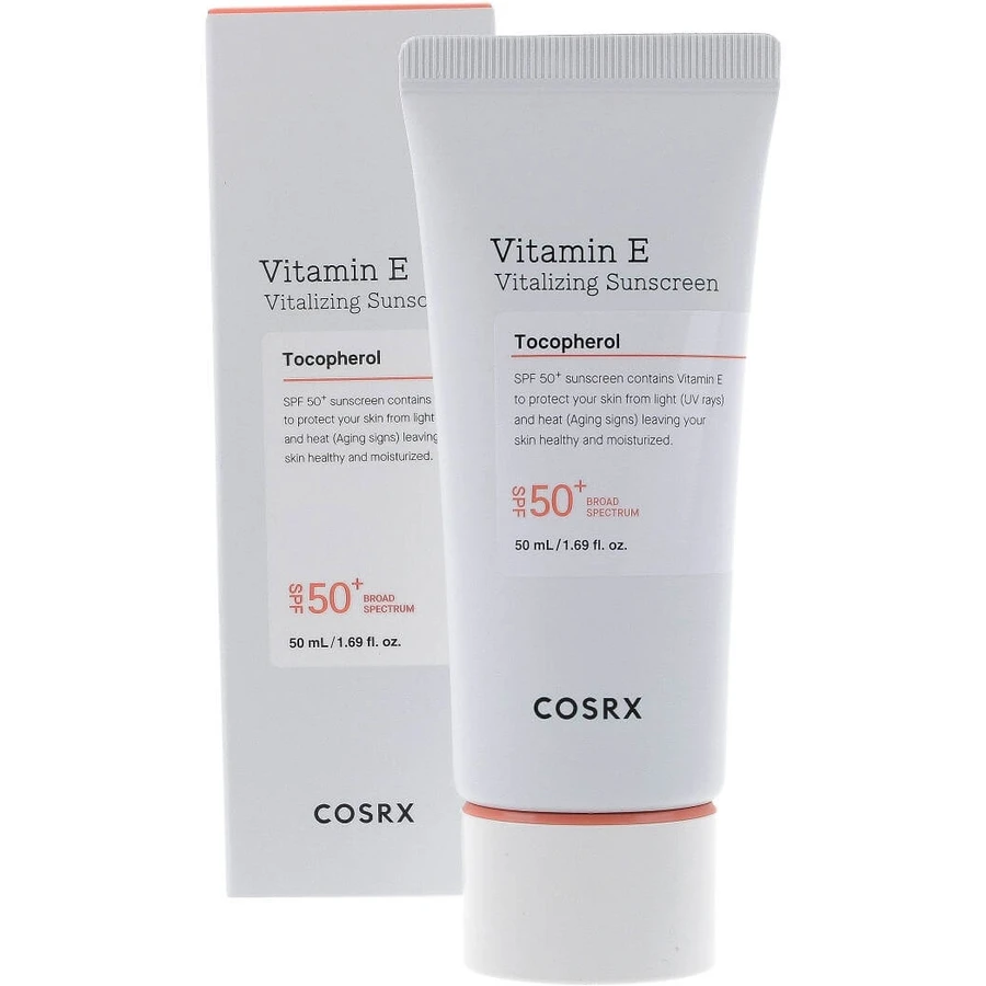 COSRX Vitamin E Vitalizing Sunscreen SPF50+ Cremă hrănitoare cu ...