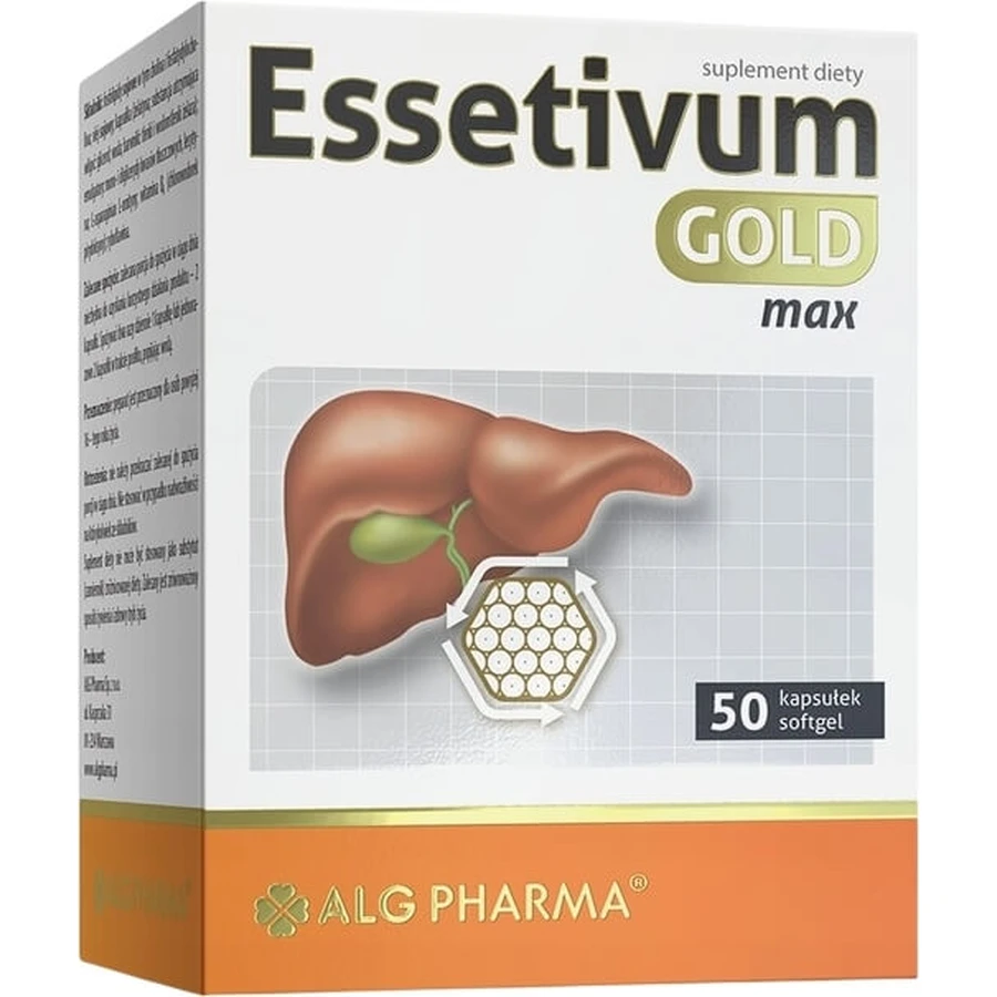Essetivum Gold Max 50 kapsułek: ceny i cechy