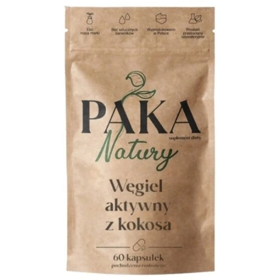 PAKA Charbon actif 60 gélules (Date d'expiration 30.05.2026)