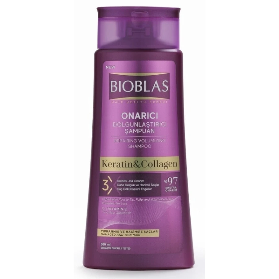 Bioblas Keratin & Collagen Herbal Hair Shampoo ...