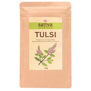 Sattva mască pe bază de plante pentru față și păr tulsi 100 g