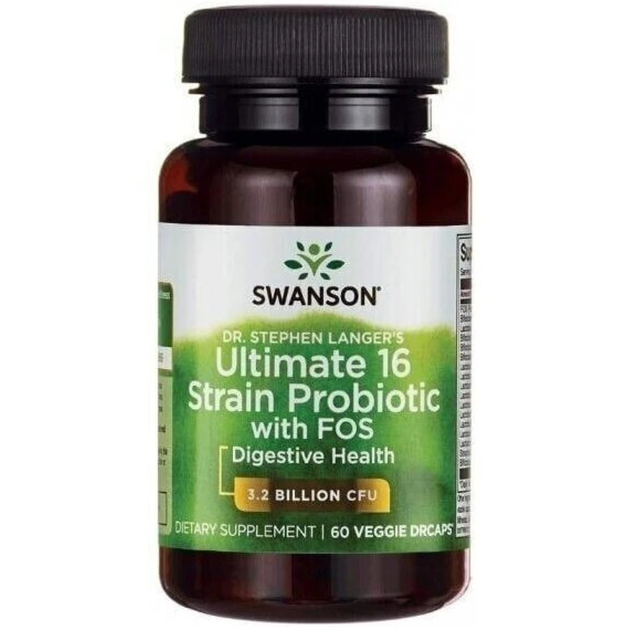 SWANSON Ultimate Probiótico de 16 cepas 60 cápsulas.
