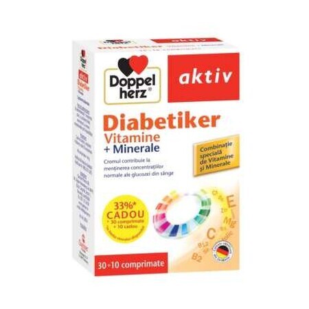 Doppelherz Diabetiker (Vitamin) X 30Ttb +10 Ttablet Geschenk