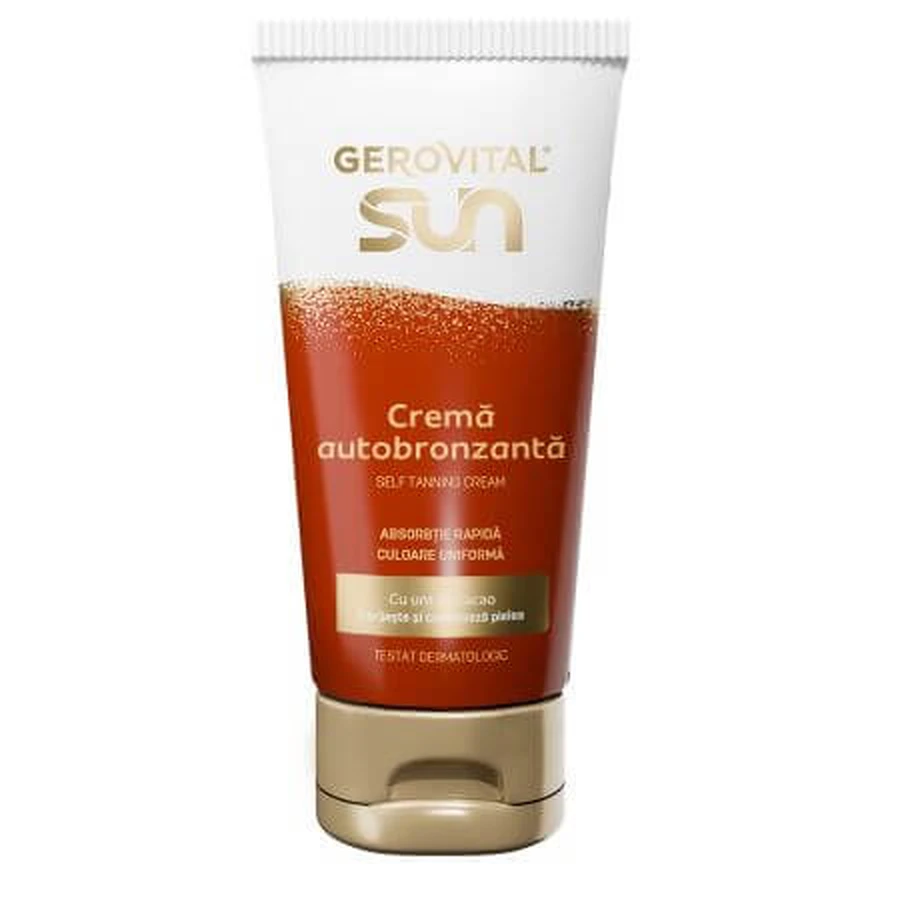 Sun Self Tanning Cream, 150 ml, Gerovital