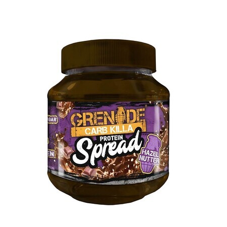Grenade Proteinaufstrich, streichfähige Proteincreme, Schokoladengeschmack mit Haselnussstückchen, 360 g