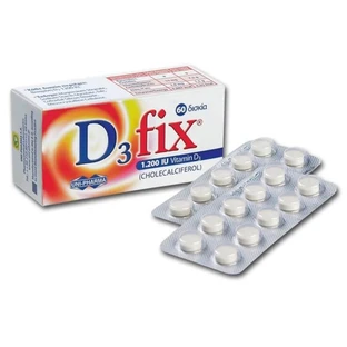 Uni-Pharma | D3 Fix Max 1.200iu | Vitamine D3 Supplement | 60 tabbladen