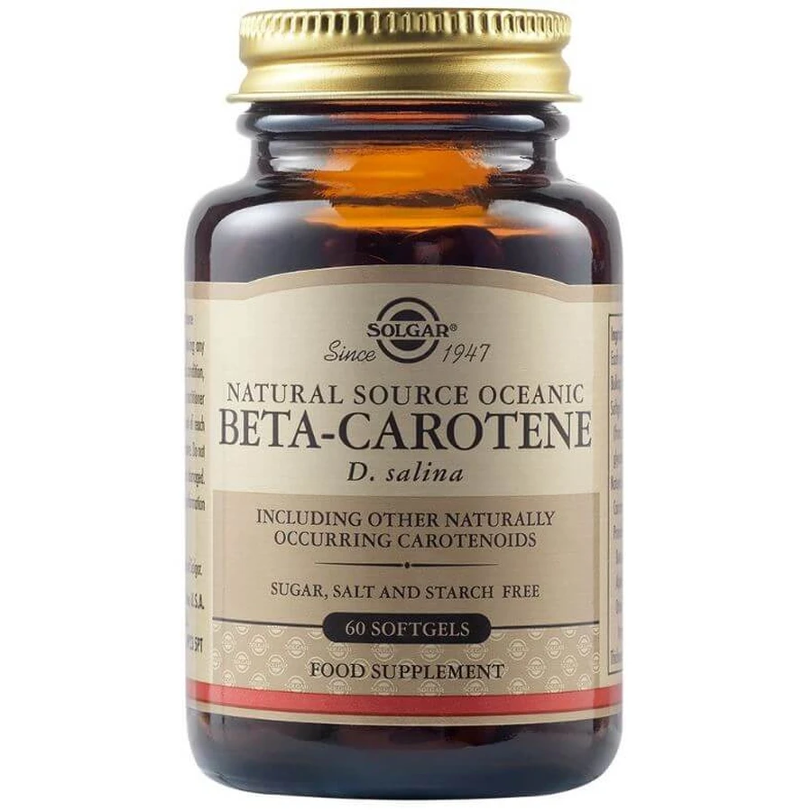 Solgar | Natürliche Quelle Oceanic Beta-Carotin | 60softgels
