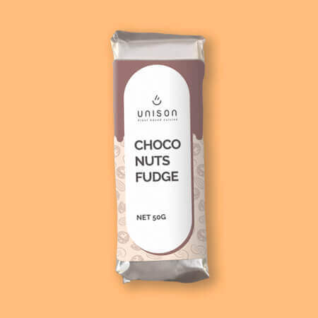 UNISON BATON RAW VEGAN CHOCO NUTS FUDGE 50G