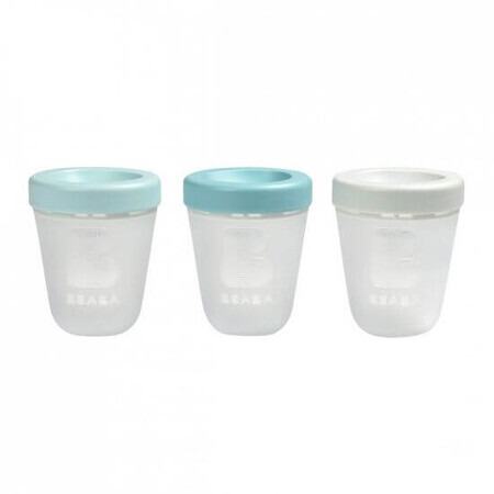 Set 3 recipiente din silicon, 200 ml, Jungle, Beaba