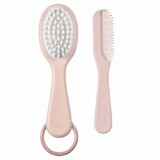 Brush and comb set, Old Pink, Beaba