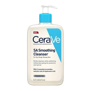  Cerave | SA Gladmakende Cleanser Reinigingsgel & Reiniger | SA Gladmakende Cleanser Exfoliatie van Droge Huid | 473ml