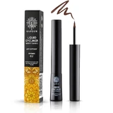 Garden | Liquid Eyeliner Waterproof mit Vitamin E Braun 02 | Eyeliner in flüssiger Form mit Vitamin E | 4ml