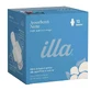 Illa Care - Serviettes hygiéniques de nuit en coton avec plumes - 12 pièces