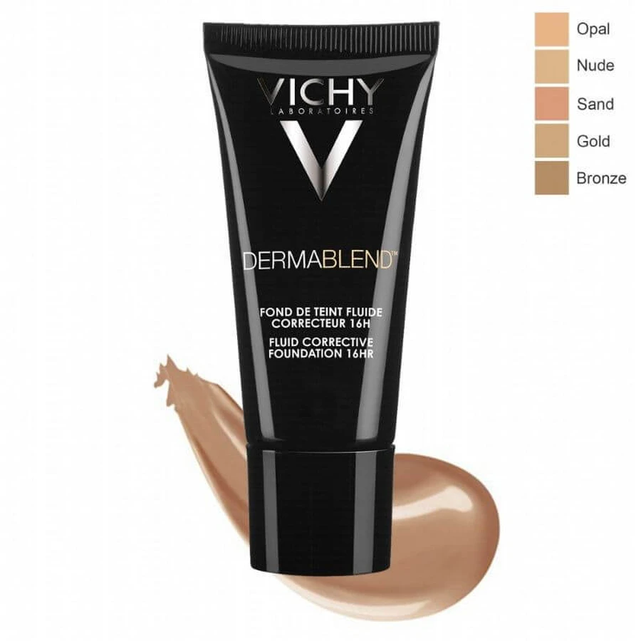 Vichy | Dermablend Fluide Corrigerende Foundation N. 15 SPF 35 | Corrigerende Make-up met Dunne Textuur Tint 15 & SPF 35 | 30ml