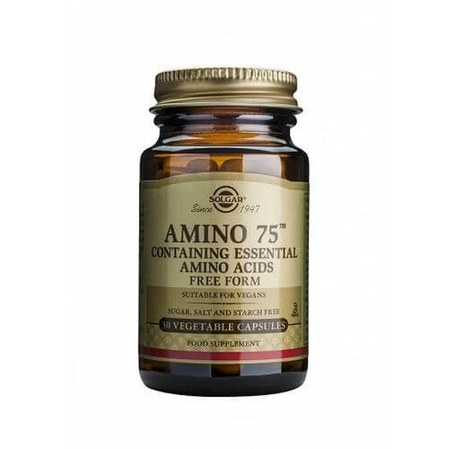 Solgar | Amino 75 | Aminoacizi esențiali în formă liberă | 30caps