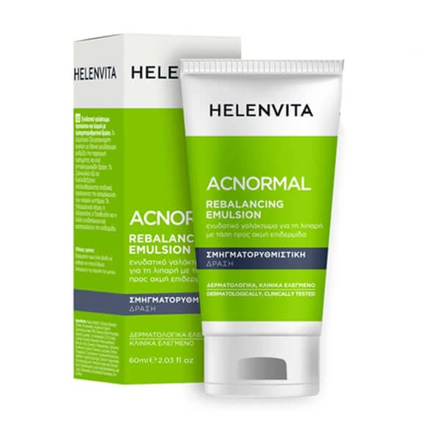 Helenvita | AcNormal Emulsie | Hydraterende Gezichtscrème voor de Huid met neiging tot acne | 60ml