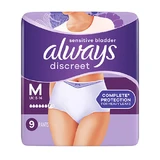 Always | Discreet Pants Plus Medium | Ultraabsorbierende Unterwäsche | 9St.