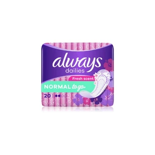 Always | Dailies To Go Șervețele sanitare normale cu aromă de prospețime | 20pcs