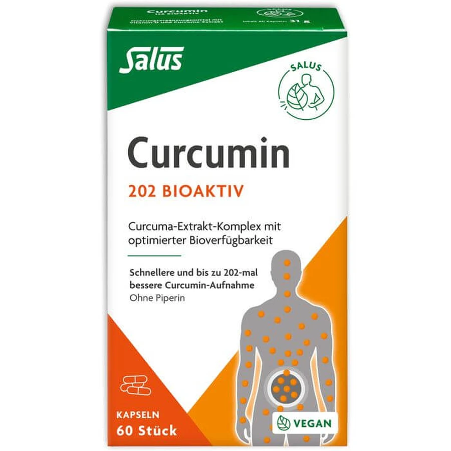 CURCUMIN 202 Bioactive Capsules Salus 60 Capsules