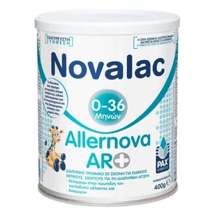 NOVALAC Allernova AR+ Dieetvoeding in Poeder voor Allergie voor Koemelkeiwit 0-36 Maanden 400gr