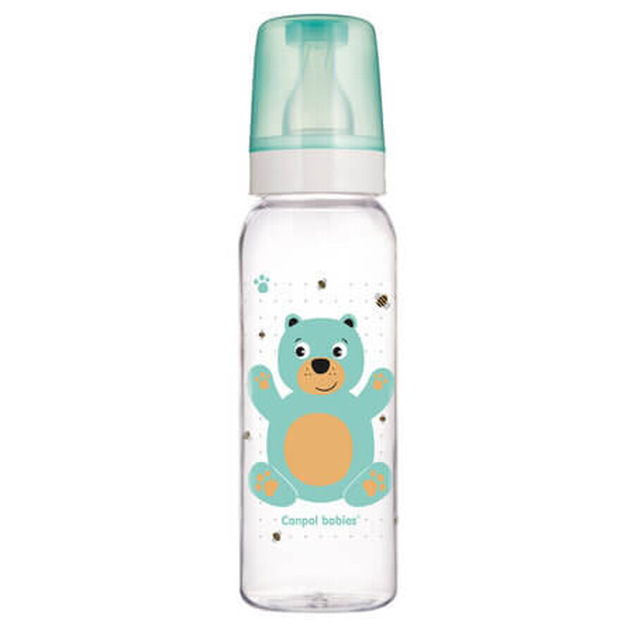 Biberon cu gat ingust Pp Cute Animals, 250 ml, Canpol