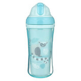 Cana sport cu pai Lemur, 260 ml, Blue, Canpol Babies