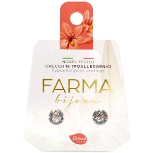 FARMA BIJOUX Hipoalergenic Cercei Cristale rotunde 6.2mm