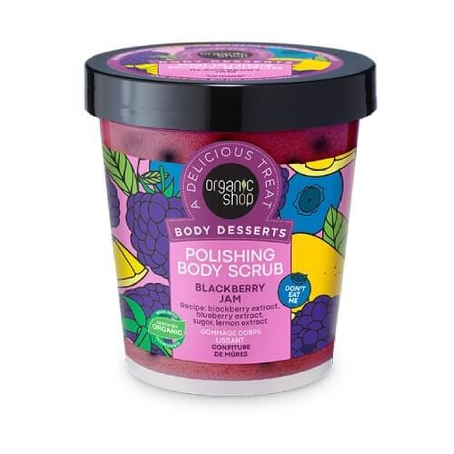 ORGANIC SHOP Body Desserts Blackberry Jam Blackberry Jam Exfoliating Body Scrub 450ml