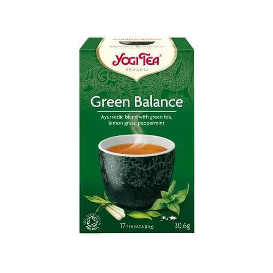 YOGI TEA Groene Balans Biologische Thee voor Immuunsysteem 17 builtjes 30.6gr