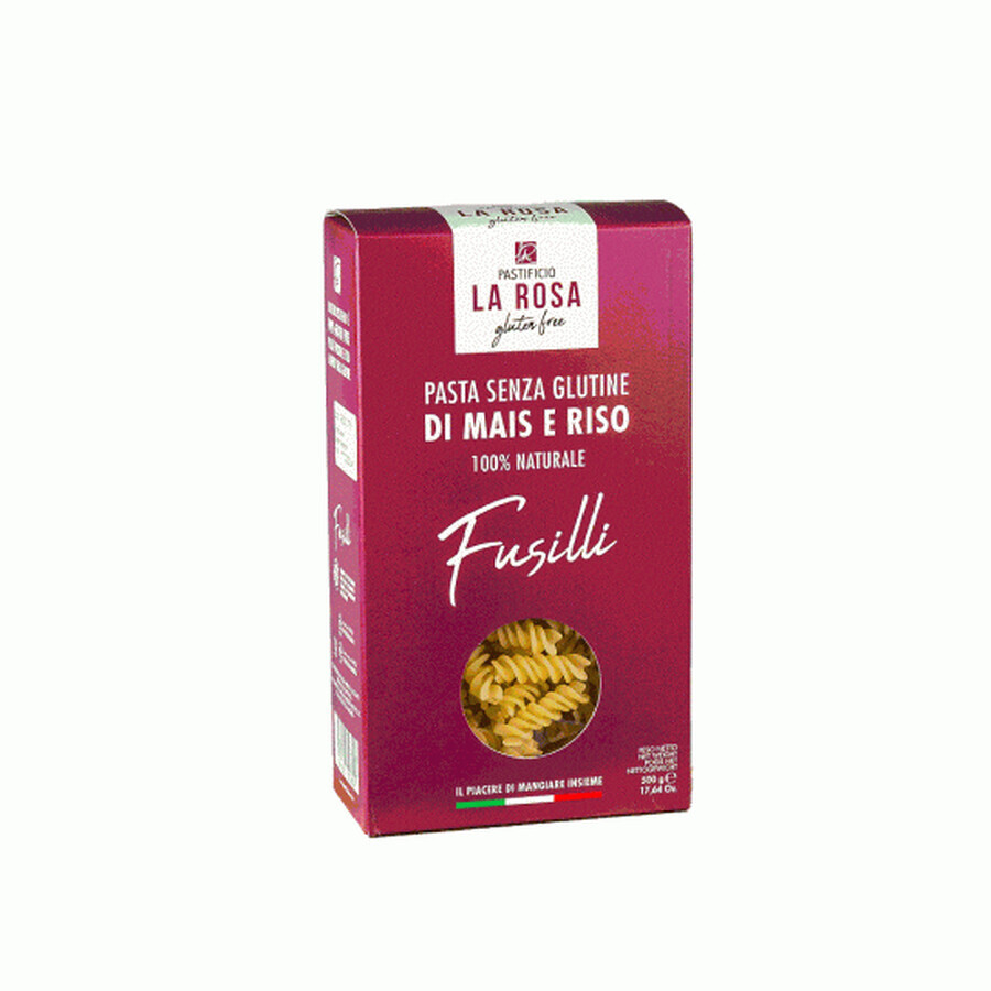 Paste Fusilli fara gluten, 500 gr, La Rosa