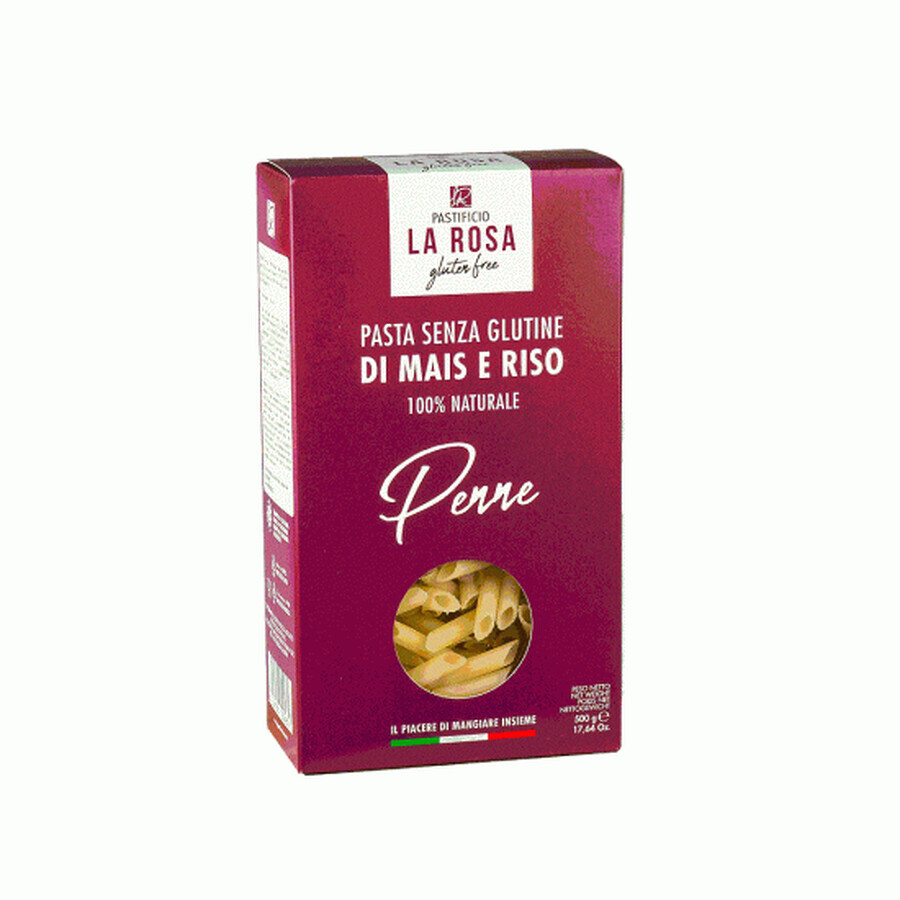 Paste Penne fara gluten, 500 gr, La Rosa