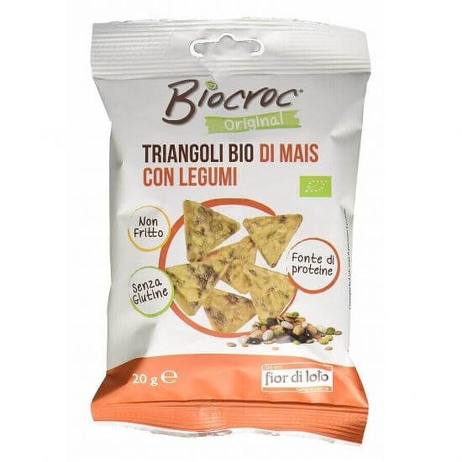 Dreikornsnack mit Mais und Gemüse glutenfrei, 20 gr, Fior Di Loto