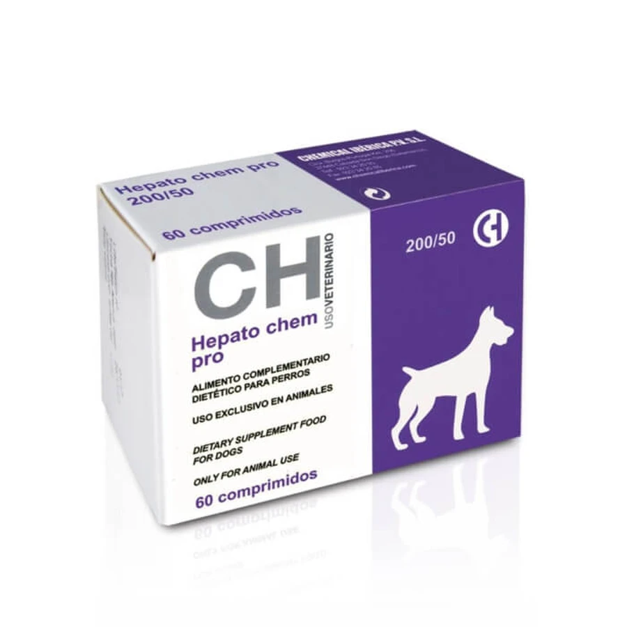 CH HEPATO CHEM PRO 200/50 suplement diety dla średnich psów, zalecany do wspomagania wątroby 60 tbl: ceny i cechy