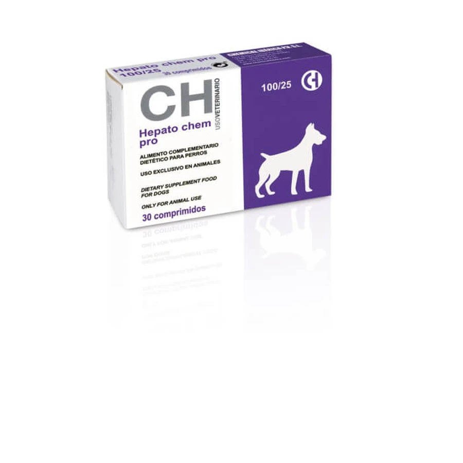 CH HEPATO CHEM PRO 100/25 suplement dla średnich psów, zalecany do wspomagania wątroby 30 tbl: ceny i cechy