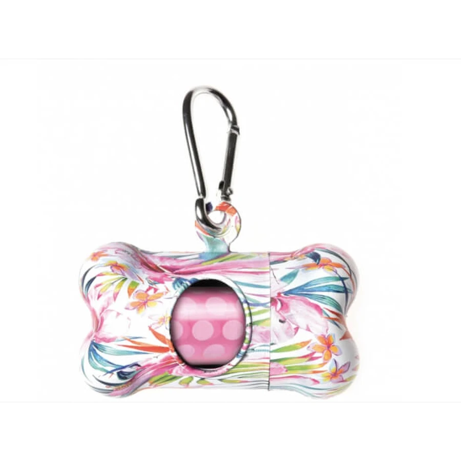 Record toilet bag dispenser - Floral - 1 roll